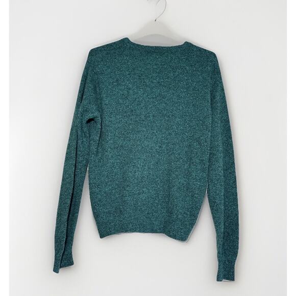 Vintage Jantzen Womens M Sweater V-Neck Green Made In USA - Picture 2 of 3